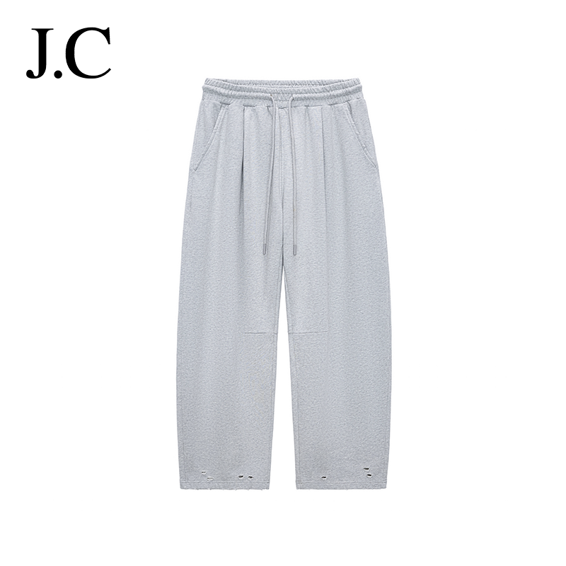 J.C/简裁重磅美式卫裤纯棉410克