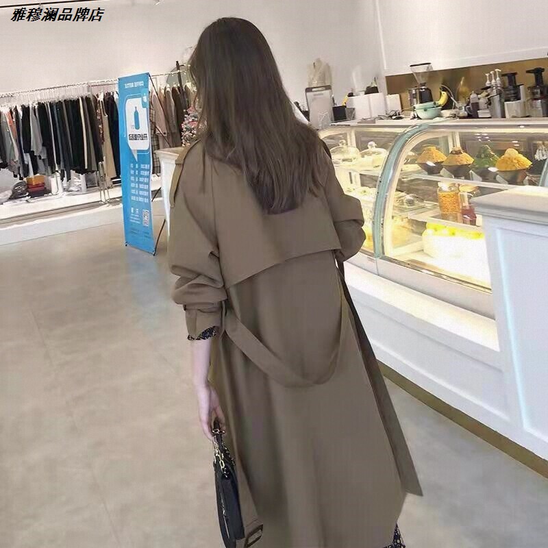 气质外套过膝女神范风衣春秋2026今年中长款女坠感新款英伦风流行