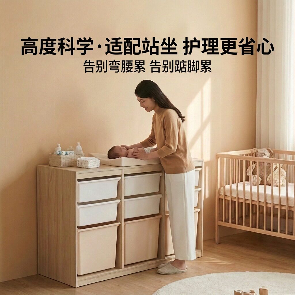 Hanssem汉森蒙氏玩具收纳柜实木儿童房布置储物柜置物架喂养台