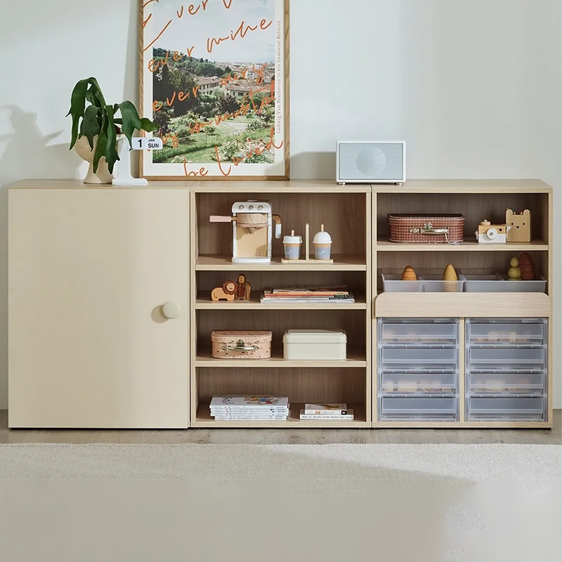 hanssem汉森儿童玩具收纳架蒙氏收纳柜客厅靠墙展示柜矮柜教具柜