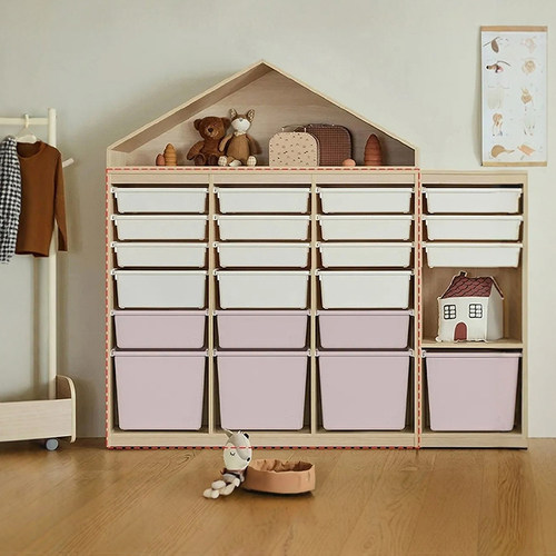 实木储物柜儿童玩具柜