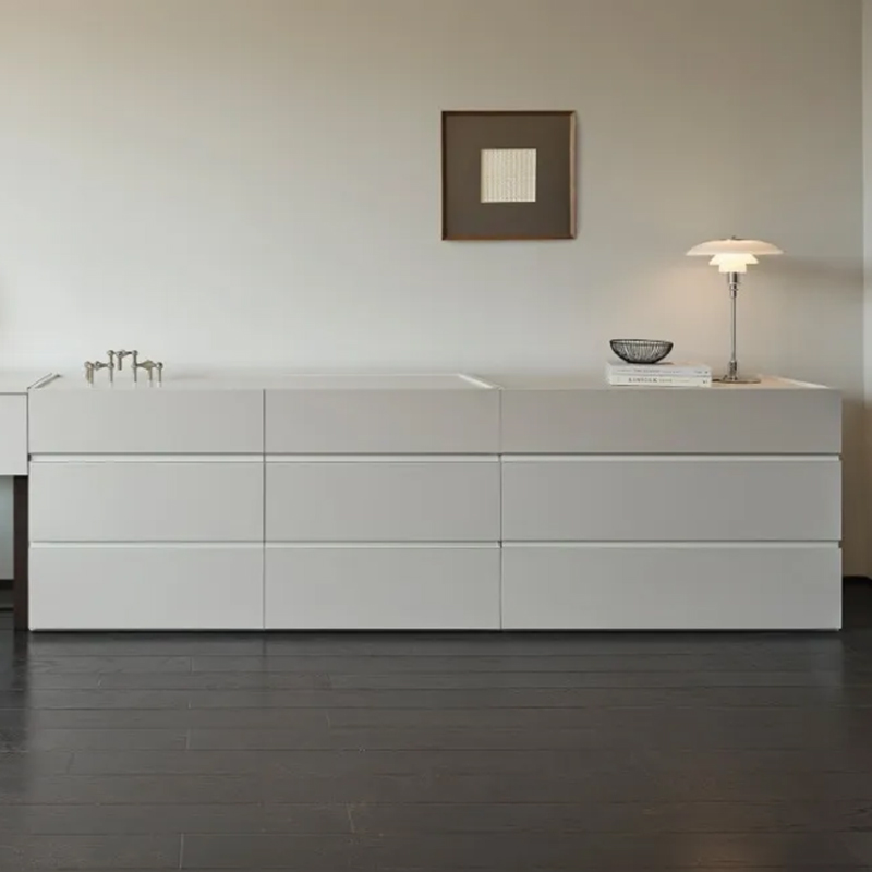 实木斗柜三抽屉收纳矮柜