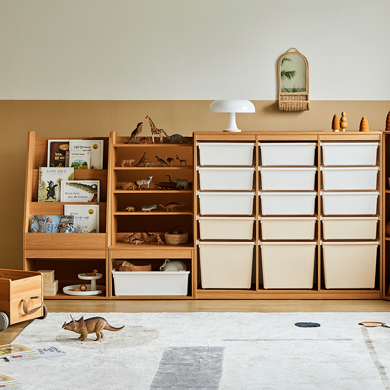 hanssem汉森儿童实木储物玩具柜