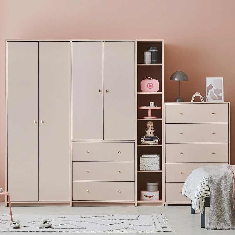 实木儿童衣柜双开门挂衣式衣橱