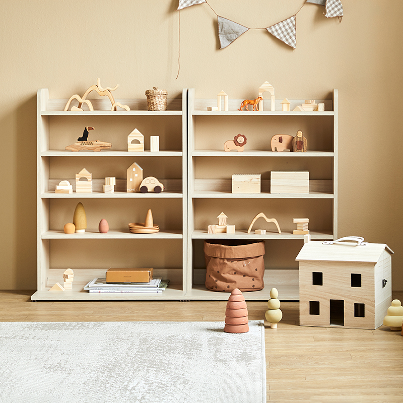 收纳架汉森实木蒙氏儿童空间环保