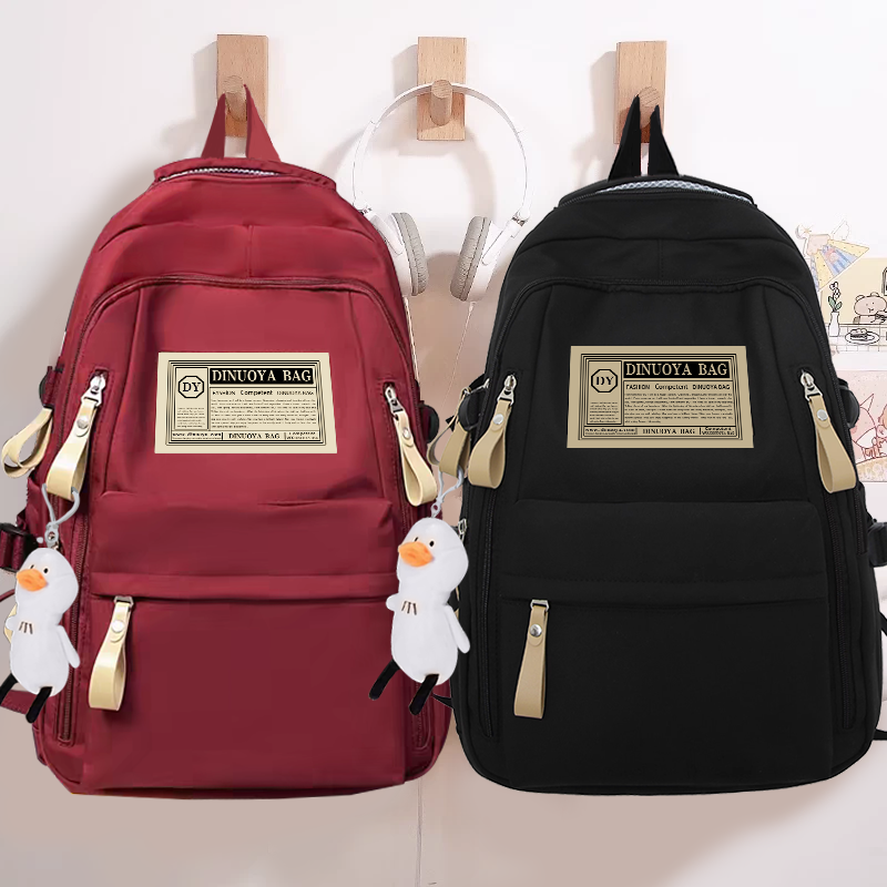 初中高中生轻便休闲女生背包小学生三到六年级女童大容量男生书包