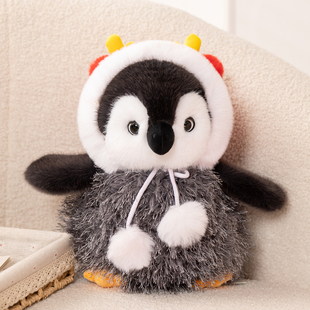 正版仿真小企鹅玩偶公仔毛绒玩具睡觉抱枕布娃娃送男女孩生日礼物