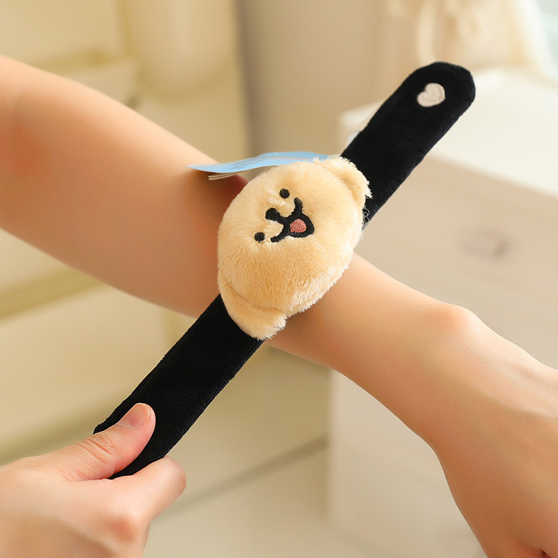 正版线条小狗可爱洗脸束发箍发饰玩偶公仔娃娃毛绒玩具生日礼物女