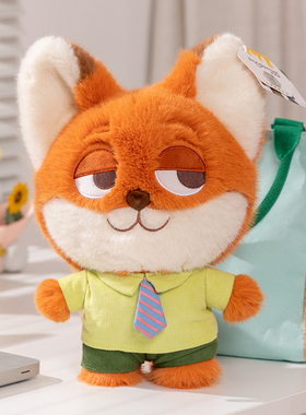 迪士尼正版疯狂动物城尼克狐狸朱迪兔子公仔玩偶毛绒玩具娃娃礼物