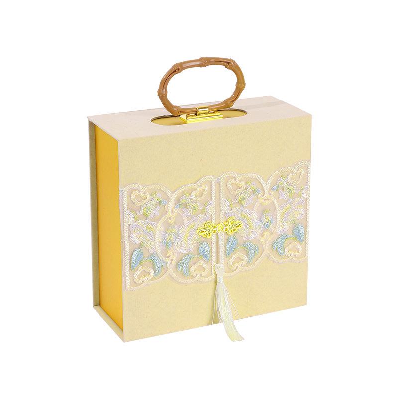 中式刺绣伴手礼盒结婚生