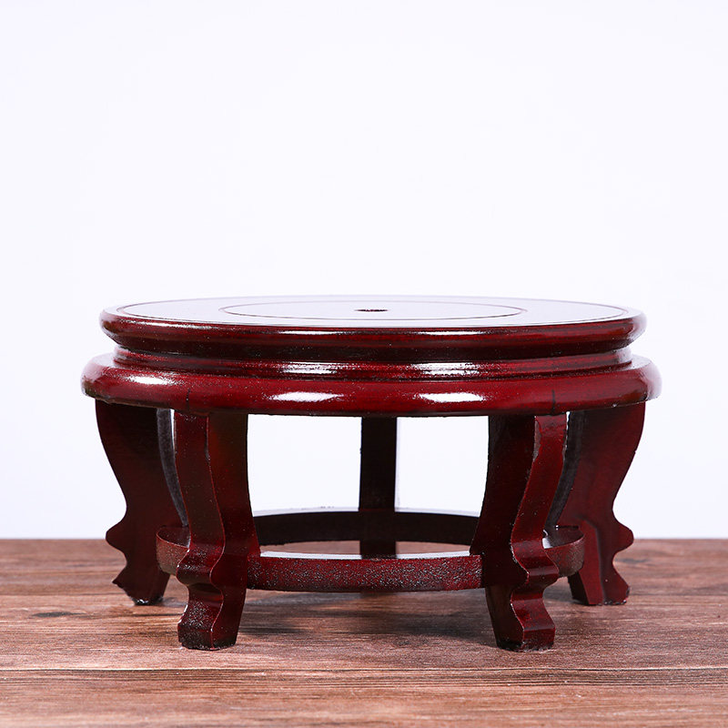 压缩木质圆形底座花瓶花盆鱼缸酒坛米缸奇石实木工艺装饰摆件底托,家居饰品,装饰摆件,淘宝优惠券,粉丝福利购,淘宝优惠卷