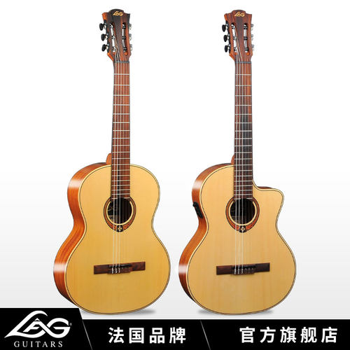 LAG古典吉他面单单板电箱木吉他