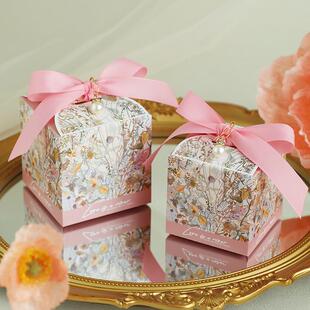 结婚用喜糖盒高级感结婚高级感婚礼新款 礼盒空盒 糖盒袋糖果包装