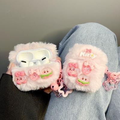 适用于airporspro3耳机壳airpod pro3保护壳airpod pro3耳机套ins少女心毛绒粉色卡比苹果耳机airpods4代 pro