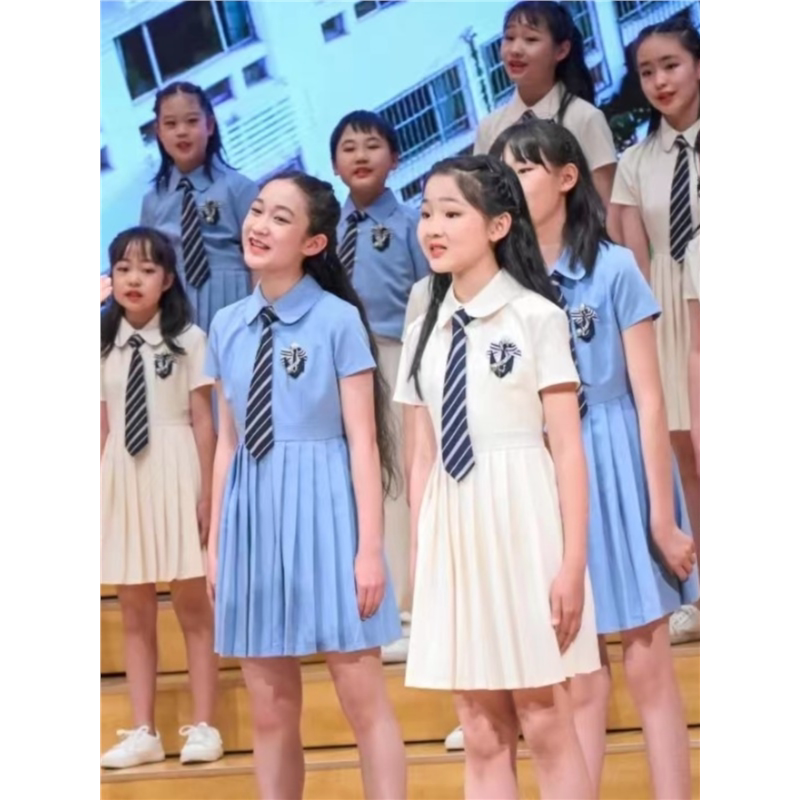 国庆儿童合唱服小学生初中