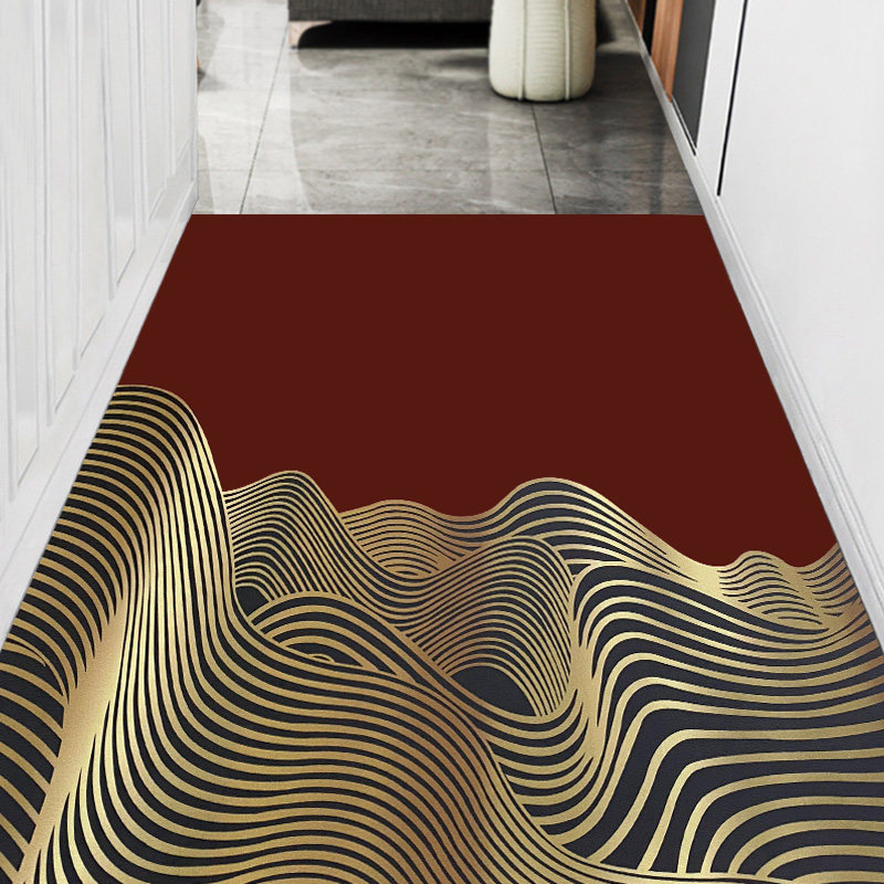 PVC 入户门地垫新中式玄关脚垫轻奢大门口进门地毯可擦洗防滑垫子,居家布艺,入户地垫,淘宝优惠券,粉丝福利购,淘宝优惠卷