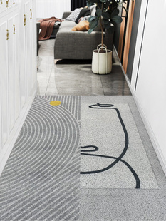 铁环入口门地垫可切割成地垫，无障碍豪华风格的家庭入口门垫，入