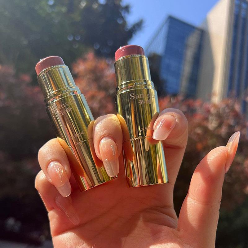 圣希双头腮红棒胭脂棒多用棒奶油膏体红润饱和眼影彩妆