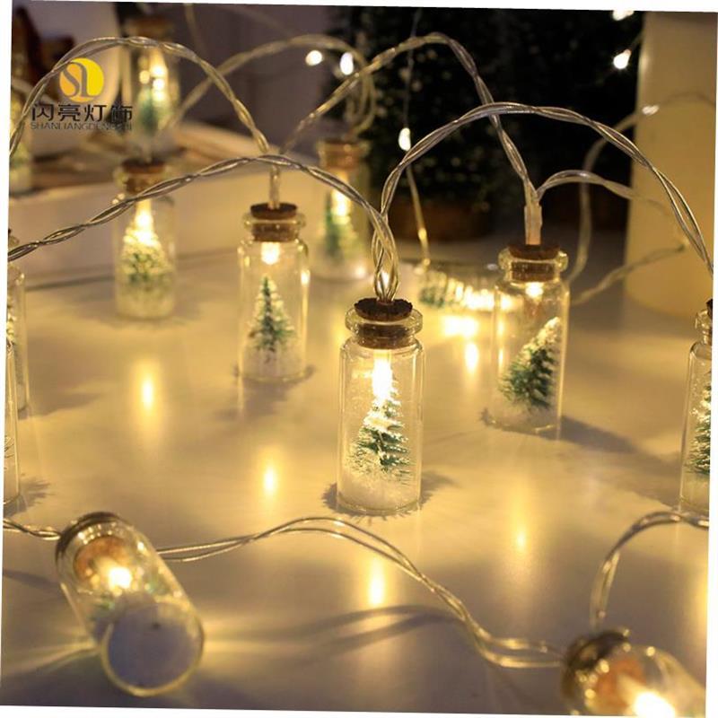 new Christmas tree light string LED glass ing bottle floatin