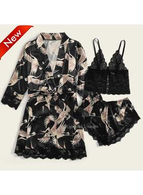 be Suit Summer Sexy V-Neck Pyjamas Sleepwear Home Nightdress