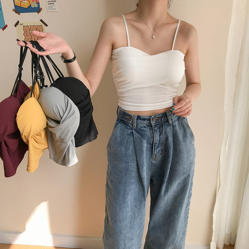 One-piece Chest Pad Sling Beautiful Back Sexy Girl Strapless