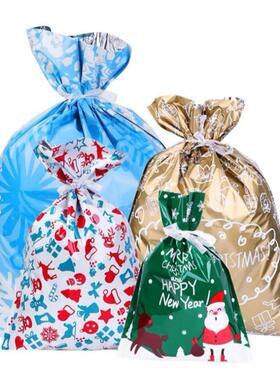 24PCS Christmas Gift Bags Assorted Styles Drawstring Gift