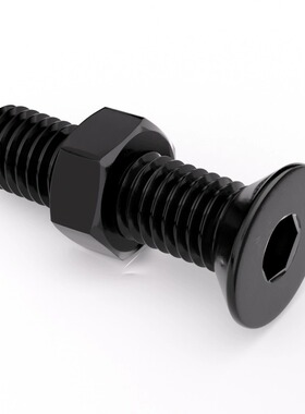 304不锈钢沉头内六角螺丝黑色螺母套装螺栓螺钉组合2M34M5M6M8M10