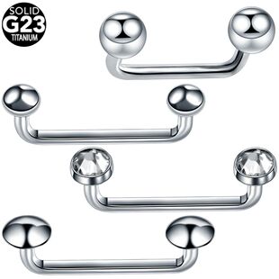 1Pc G23 Titanium Micro Dermal Piercing Crystal Dermal