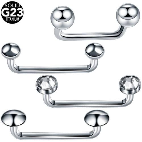 1Pc G23 Titanium Micro Dermal Piercing Crystal Dermal