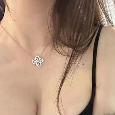 Luxury Banquet Jewelry S925 Sterling Silver Full Zircon