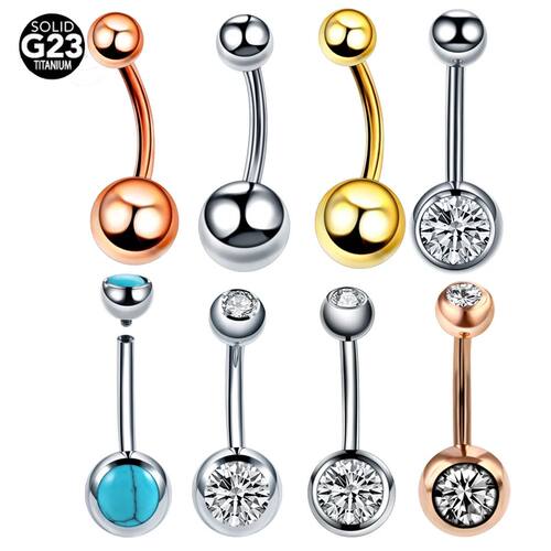 10Pcs/20Pcs/50Pcs G23 Titanium Navel Piercings Ombligo