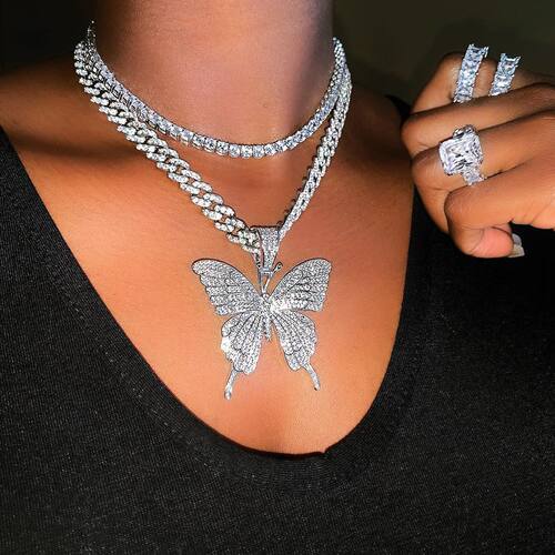 Hain Hip Hop Necklace Rapper Gift Rock for Men Women Jewelry