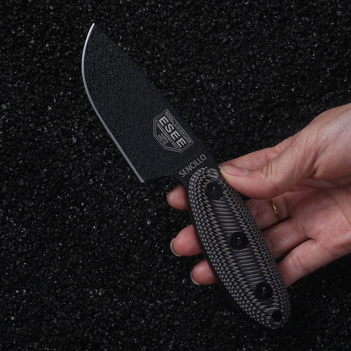 ESEE-SENCILLO小直刀一体钢直刀户外求生露营便携多功能刀工具刀