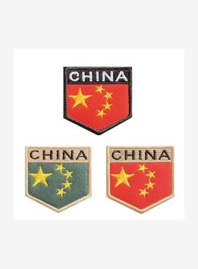 China Embroidery Patch Five-Starred Red Flag Tactical Sticke