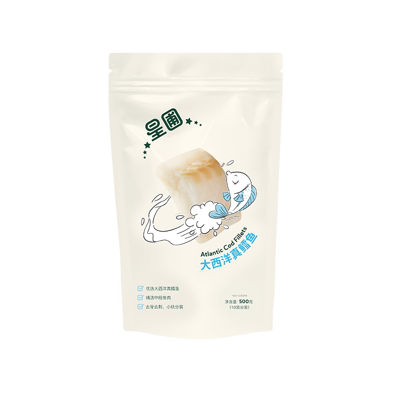 星圃去刺鳕鱼块500g/袋