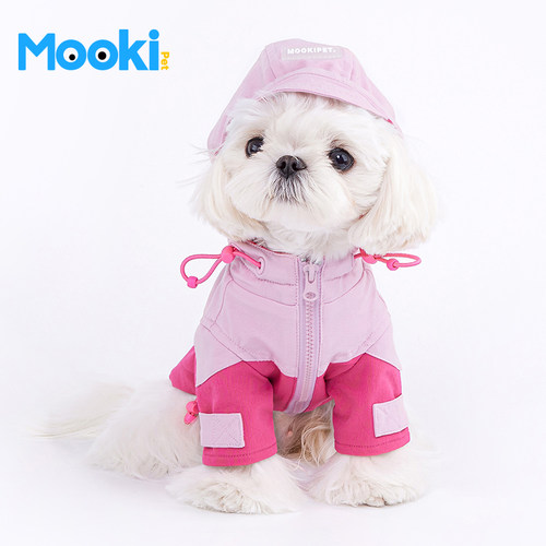 mookipet猫狗通用可牵引冲锋衣