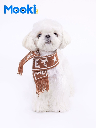 Mookipet Dog Bashs Chaoxia malzis маленькая средняя собака кошка кошка ткацкий шарф милый
