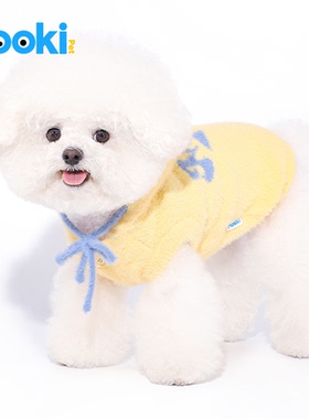 mookipet猫狗狗背心比熊马尔济斯约克夏雪纳瑞小型犬衣服宠物毛衣