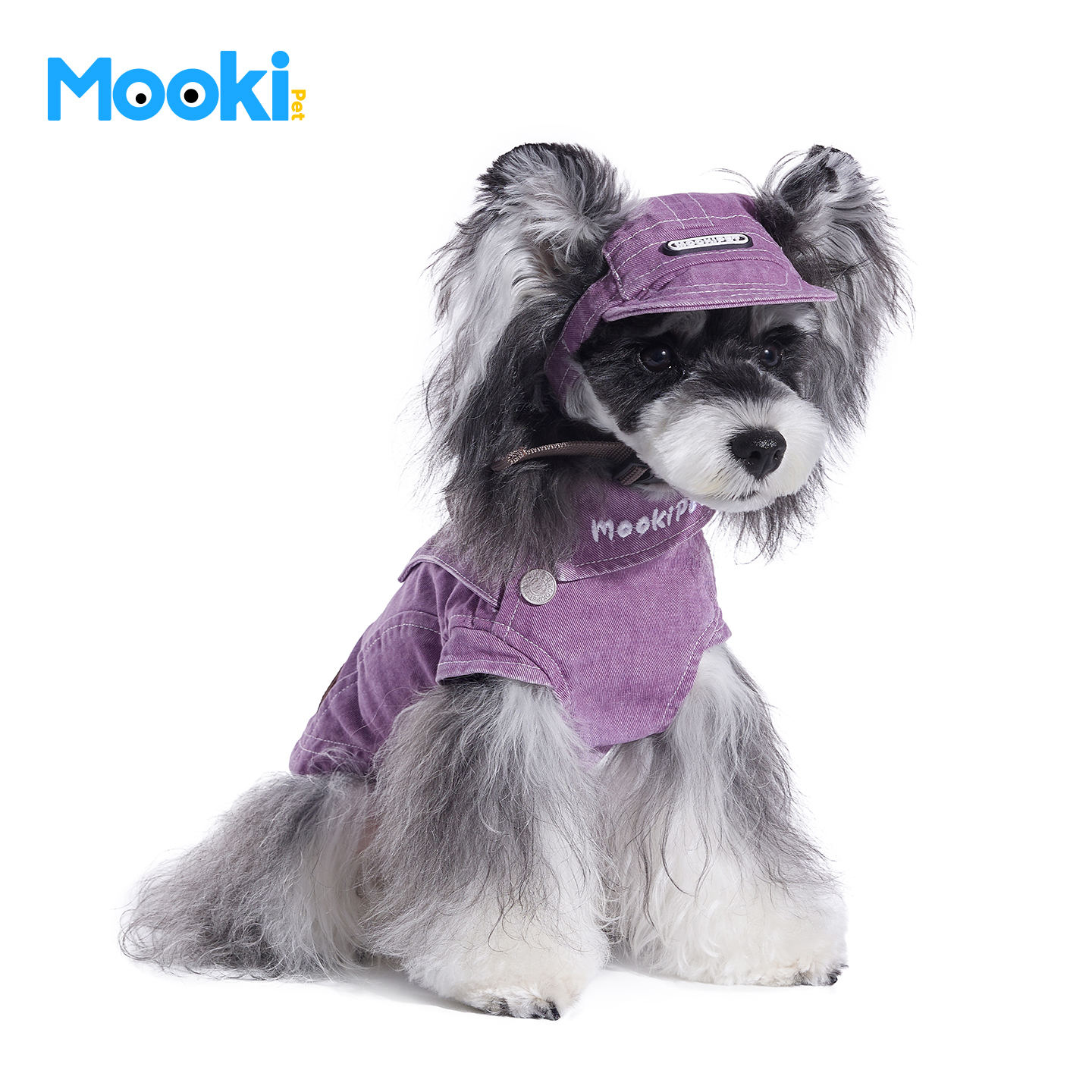 mookipet宠物秋季复古牛仔棒球帽