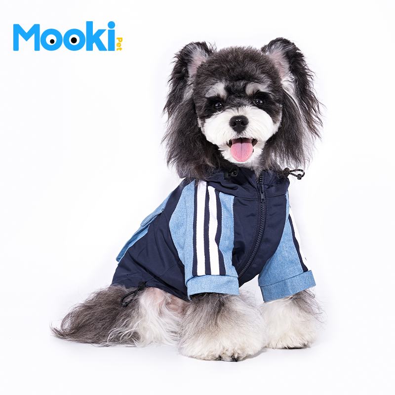 mookipet狗狗衣服约克夏雪纳瑞2025冬季宠物小型犬可牵引外套棉服