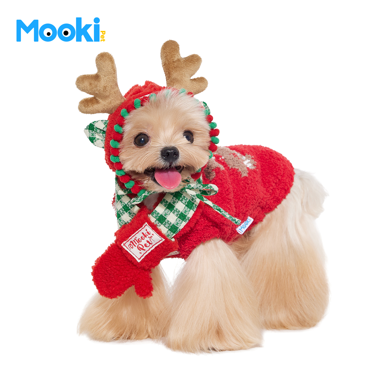 圣诞小鹿星星精灵帽子手套围脖