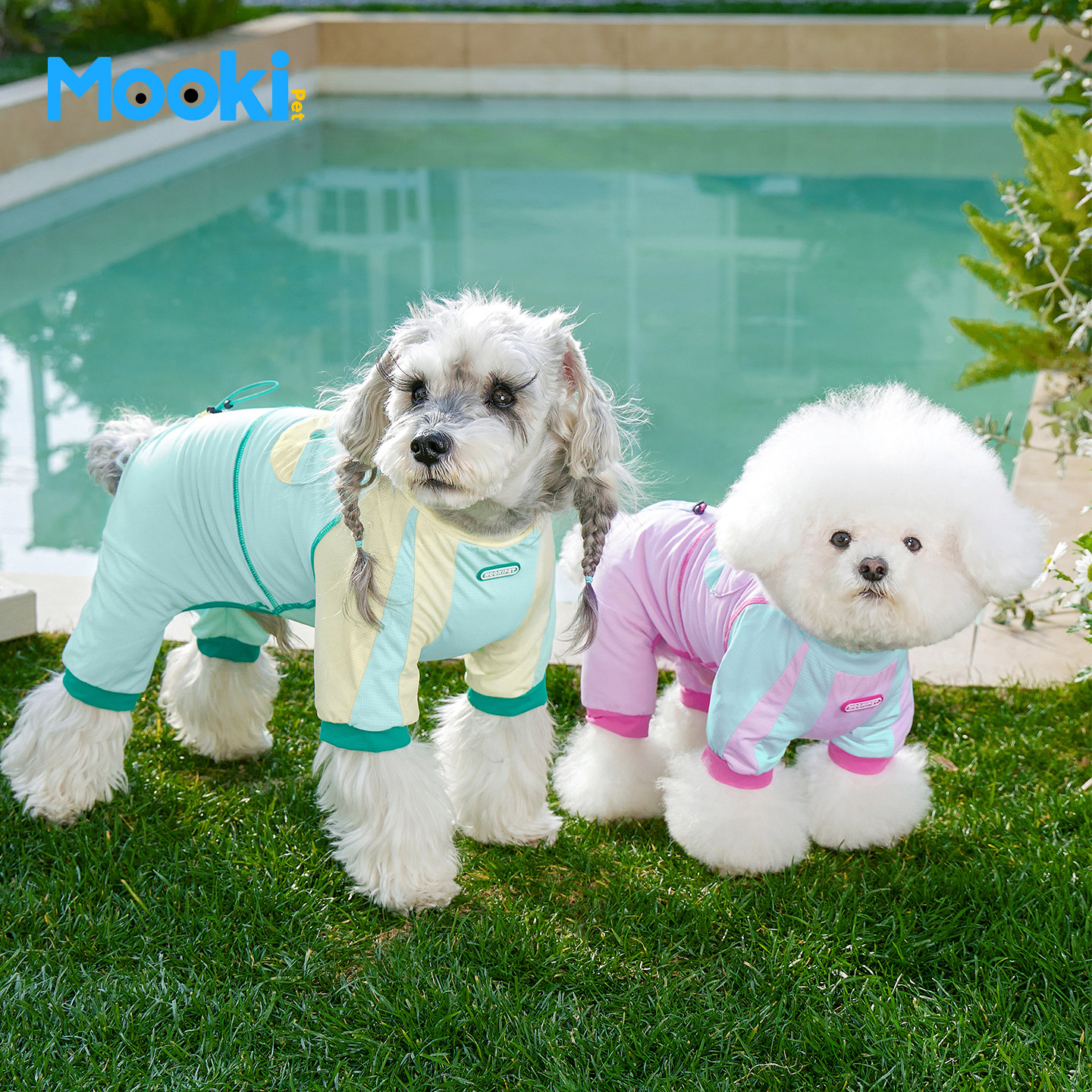 mookipet狗狗四脚凉凉衣春夏外出雪纳瑞比熊小型犬防晒衣服小狗