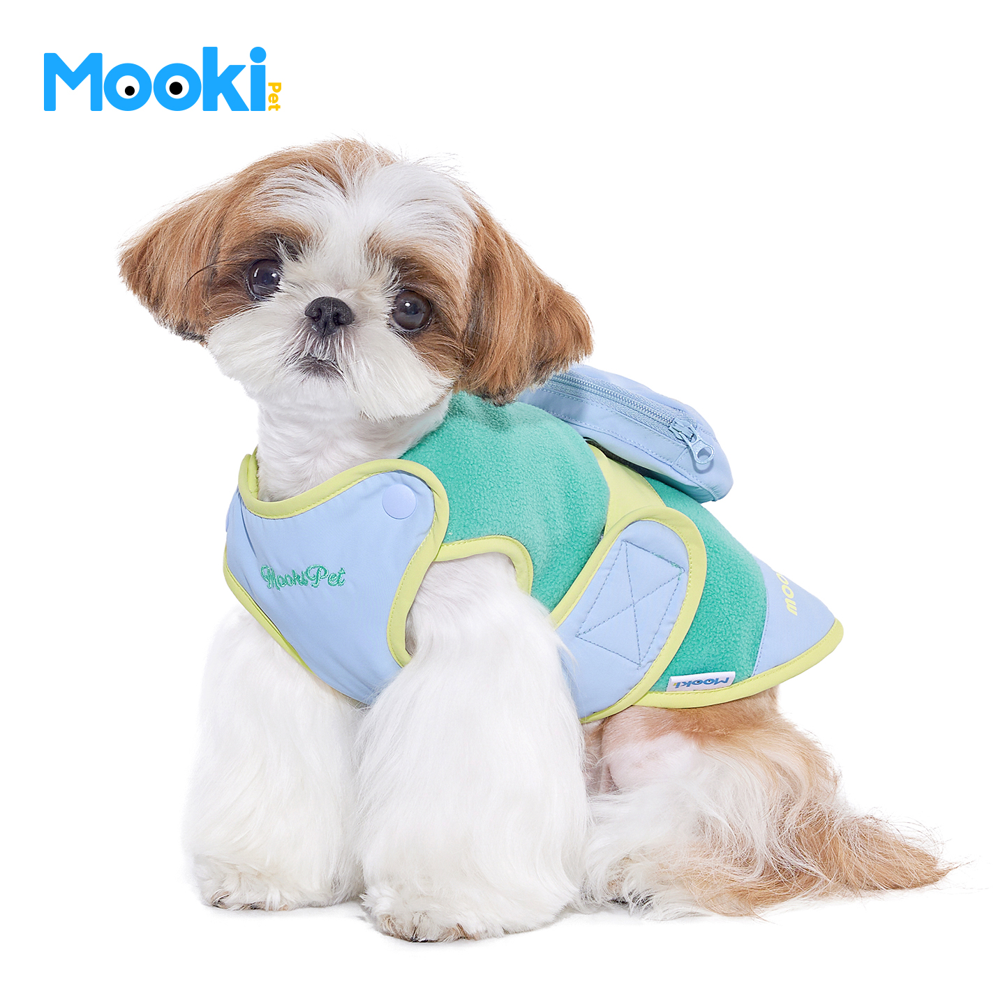 mookipet户外小圆包摇粒绒马甲