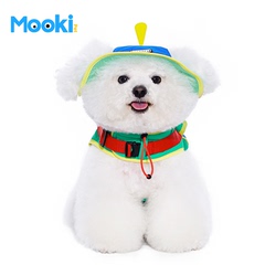 mookipet狗狗书包式胸背衣小型犬比熊雪纳瑞西高地可牵引夏天衣服