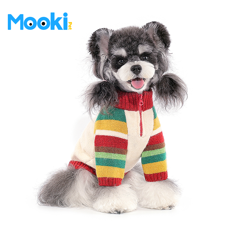mookipet狗狗圣诞节衣服2025比熊雪纳瑞约克夏宠物猫咪小型犬毛衣