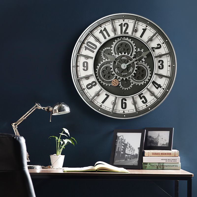 齿轮转动静音免打孔送电池挂钩