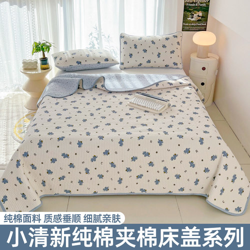 纯棉亲肤床盖炕单四季通用