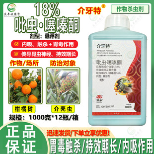 介牙特18%吡虫啉噻嗪酮柑橘蚧壳虫果树介壳虫杀虫杀卵杀虫剂 农药