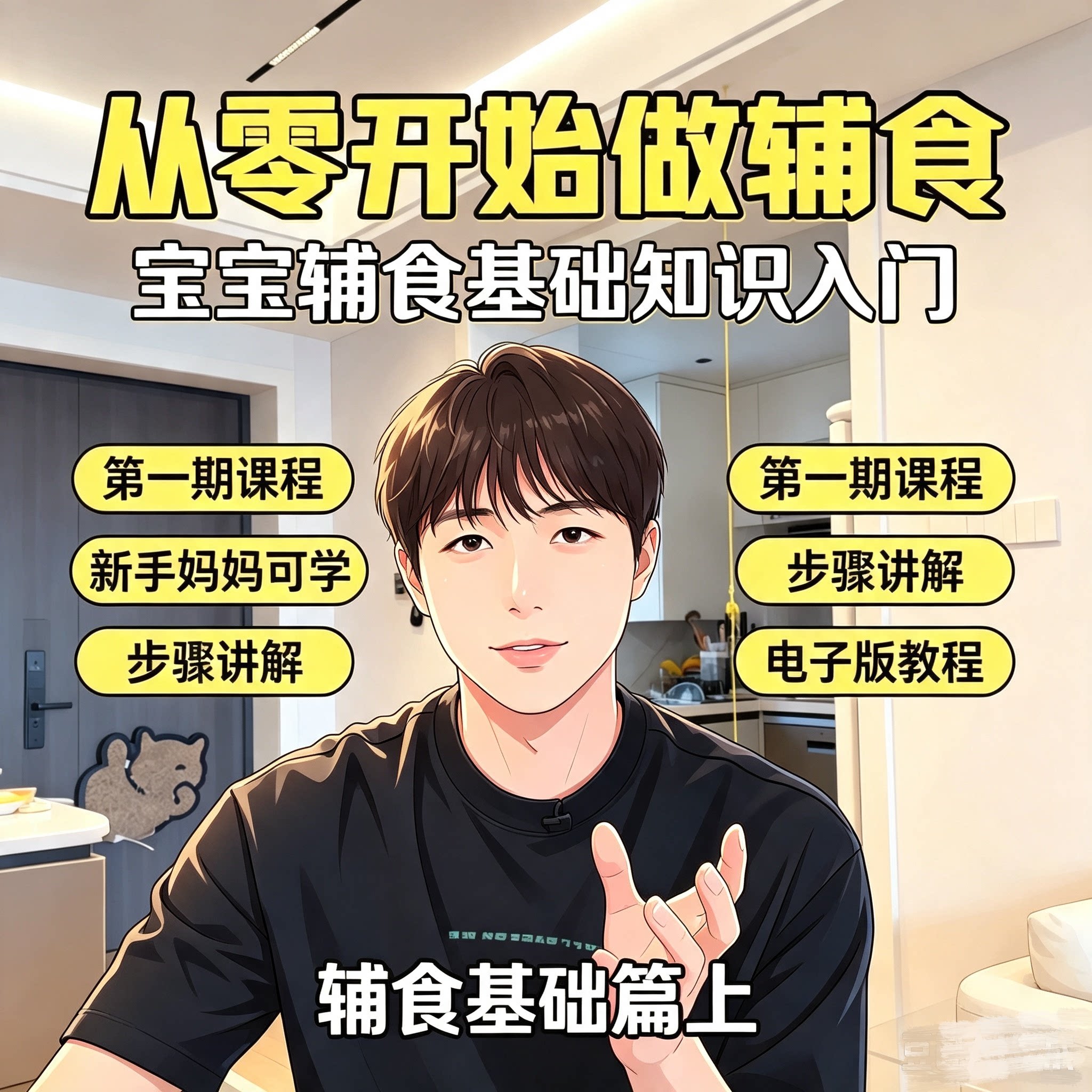 新手妈妈宝宝辅食零基础入门教程食材处理烹饪步骤详解电子版课程