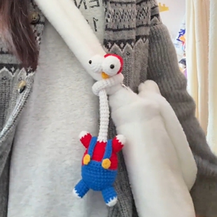 可爱有趣的瞪眼鸡小鸡包包挂件挂饰钥匙扣挂件礼物送人2026新款